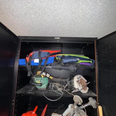 GARAGE LARGE CABINET AND CONTENTS LOT