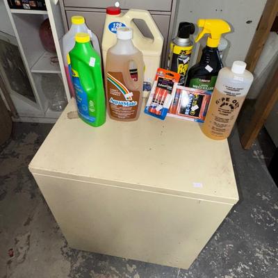 FILING CABINET, WHITE CABINETS, MISCELLANEOUS LOT