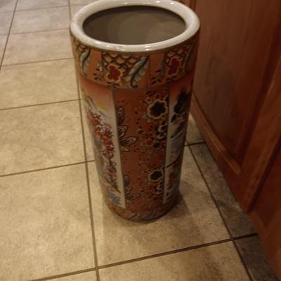 ASIAN THEMED FLOOR VASE