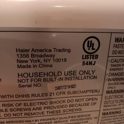 SMALLER HAIER MICROWAVE