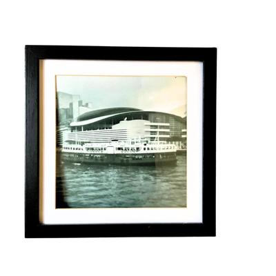 292 Set of Three Framed Black & White Photographs of Travel in Hongkong