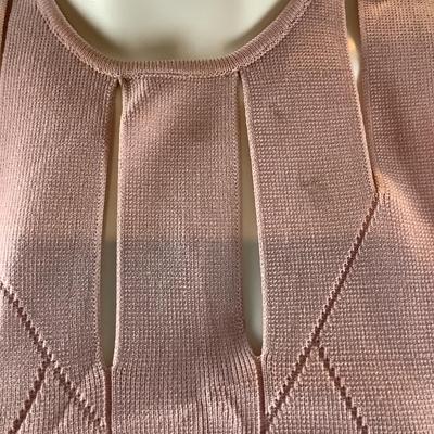 293 New with Tag CUSHNIE ET OCHS Light Pink Knit Crop Top