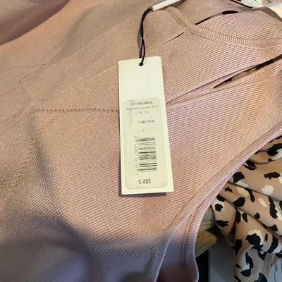 293 New with Tag CUSHNIE ET OCHS Light Pink Knit Crop Top