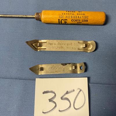 Vintage Ice Pick and Openers