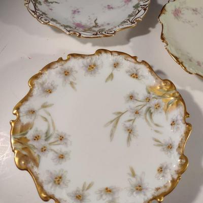 Collection of Six Limoges Dessert Plates- Assorted Makers