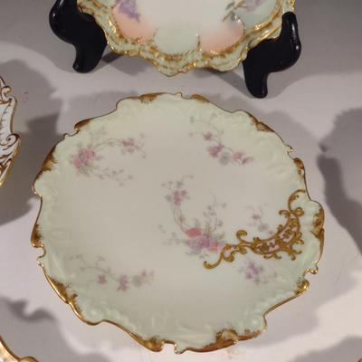 Collection of Six Limoges Dessert Plates- Assorted Makers
