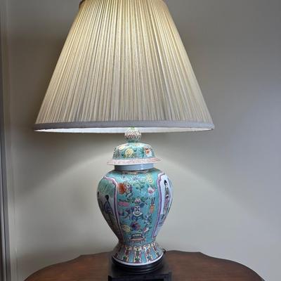Vintage Oriental Ginger Jar Table Lamp