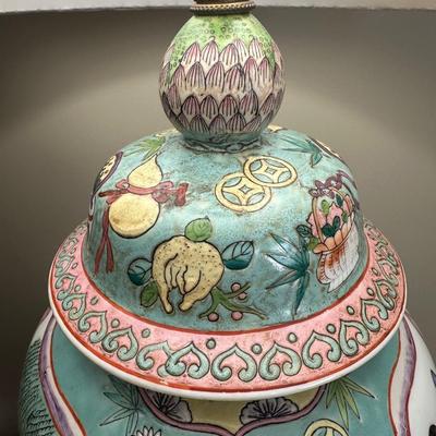 Vintage Oriental Ginger Jar Table Lamp
