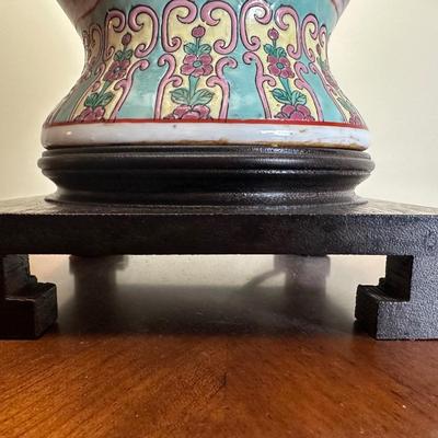 Vintage Oriental Ginger Jar Table Lamp