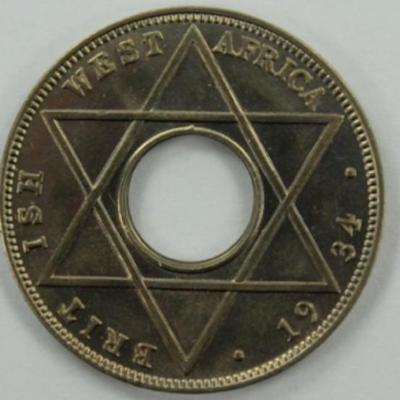1934 British West Africa 1/10 Penny 