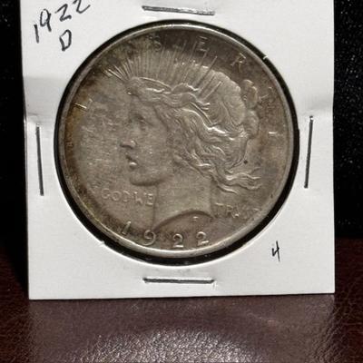 1922 D Peace Dollar