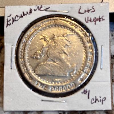 1 Dollar Excalibur Casin Chip