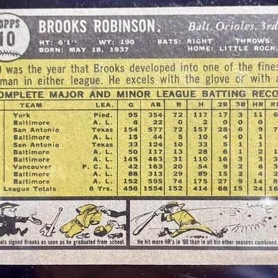 1961 Topps #10 Brooks Robinson Card