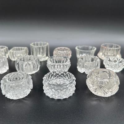 Collection of Crystal and Glass Salt Cellars - Set 2