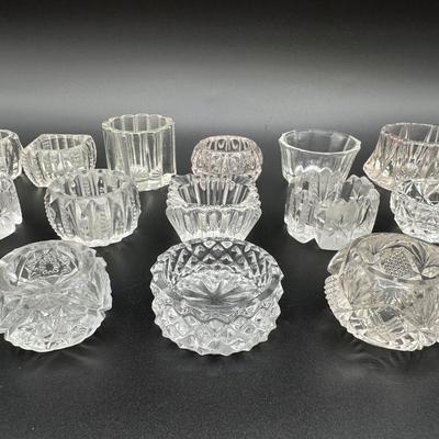 Collection of Crystal and Glass Salt Cellars - Set 2