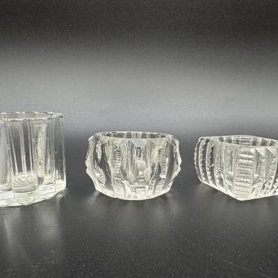 Collection of Crystal and Glass Salt Cellars - Set 2