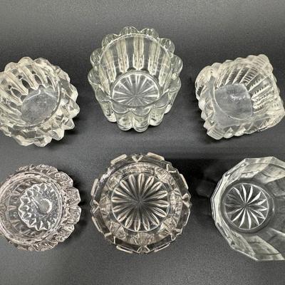 Collection of Crystal and Glass Salt Cellars - Set 2