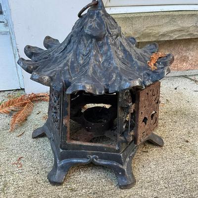 387 Japanese Cricket Cage In Black Cast Iron
