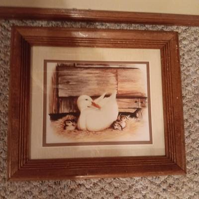 FRAMED PICTURES OF DUCKS