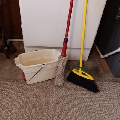 POWER MOP, LAUNDRY BASKET, CLOTHES IRON AND MORE