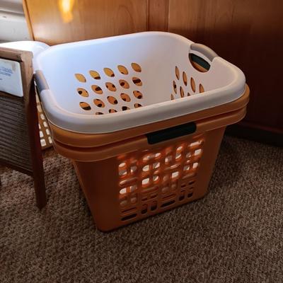 LAUNDRY BASKETS, CLEANERS, WASH BOARD AND MORE