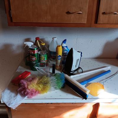 LAUNDRY BASKETS, CLEANERS, WASH BOARD AND MORE