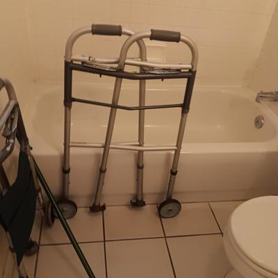 2 MOBILITY WALKERS AND A GRABBER