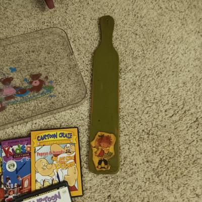 CHILD SIZE WICKER ROCKER, CARTOONS ON DVD, BEATRIX POTTER BOOKS AND MORE
