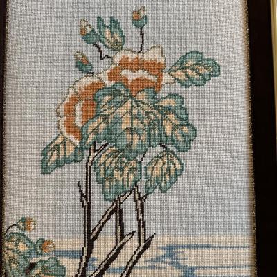 Framed Birds Embroidery
