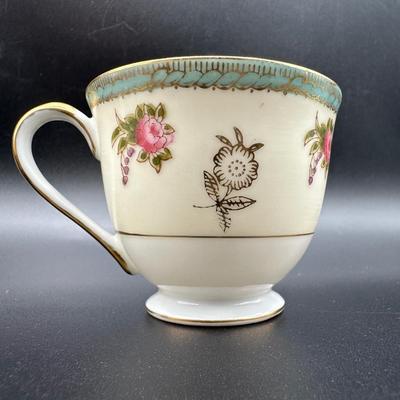 Yamaka Teacup and Saucer, Made in Occupied Japan
