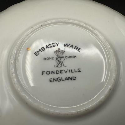 Embassy Ware Bone China Teacup and Saucer