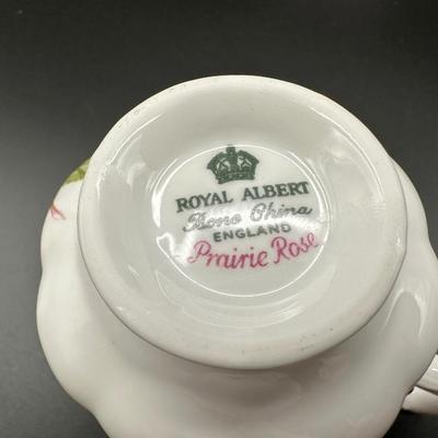Royal Albert Prairie Rose Tea Cup & Saucer