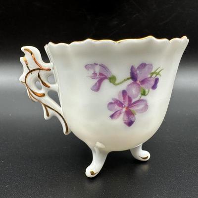 Rossetti Hand Painted Spring Violets Tea Cu & Saucer