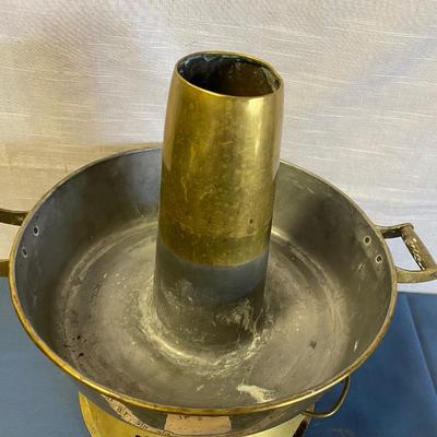 Vintage Brass Hot Pot