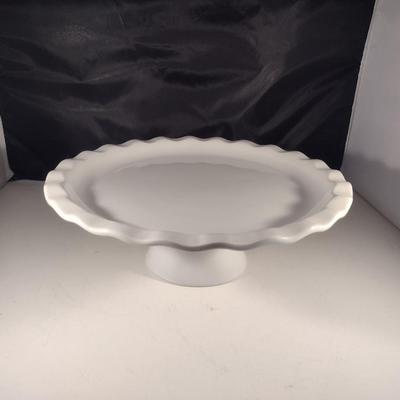 Emile Henry Fluted Edge Cake Pedestal- Approx 12 1/2" in Diameter