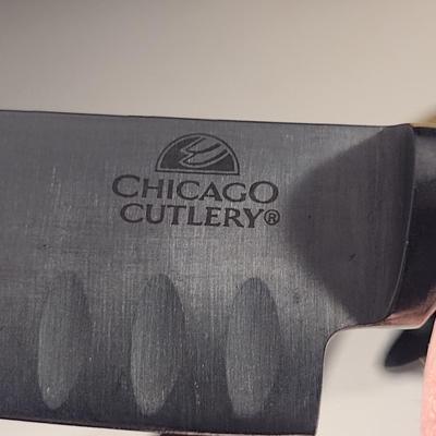 Assorted Cutlery with Wooden Block- Farberware and Chicago Cutlery