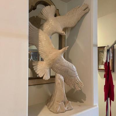 Large bird statue 