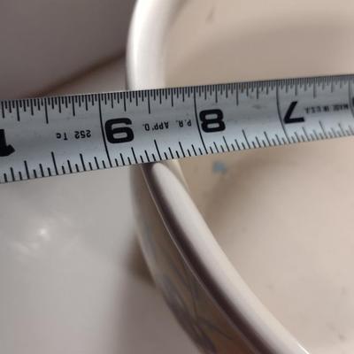 Set of Three Nesting 'Antipasto' Ceramic Bowls