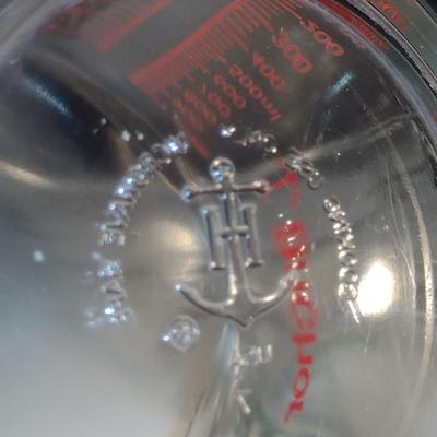 Anchor Hocking Glass Measuring Cups and Batter Bowl- Three Pieces Total