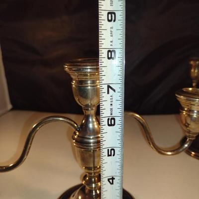 Vintage Pair of Westmorland Weighted Sterling Silver Candelabra #621