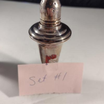 Pair of Empire #231 Weighted Sterling Silver Salt and Pepper Shakers (#1)
