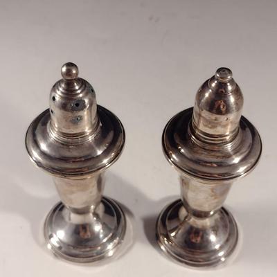 Pair of Empire #231 Weighted Sterling Silver Salt and Pepper Shakers (#1)