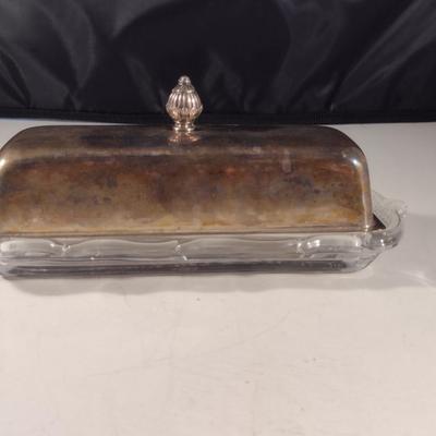 Vintage Fisher #1199 Sterling Covered Butter Dish- Cover Approx Weight 60 Grams