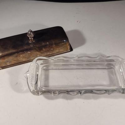 Vintage Fisher #1199 Sterling Covered Butter Dish- Cover Approx Weight 60 Grams