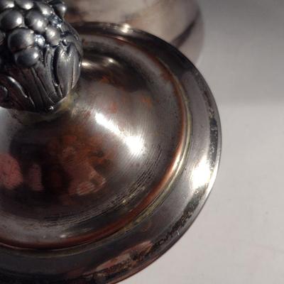 Vintage Federal #1940 Silverplate on Copper Ceramic Lined Ice/Wine Bucket