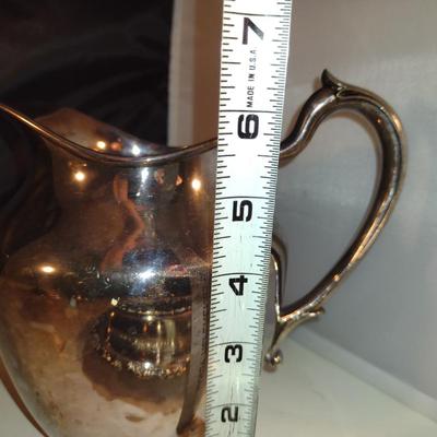 Assorted Metal Serve Ware- Pitcher, Candy Dish, Gravy Boat with Under Plate, Covered Butter Dish
