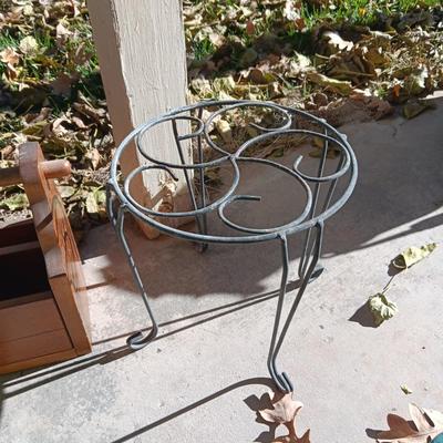 GARDENING TOOLS, WOODEN TOOL BOX, PLANT STAND & MORE