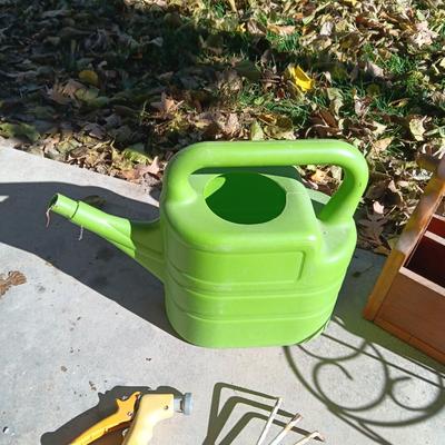 GARDENING TOOLS, WOODEN TOOL BOX, PLANT STAND & MORE