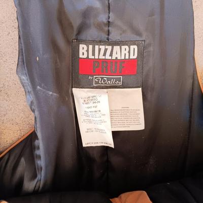 WALLS BLIZZARD PRUF INSULATED COVERALLS AND LACROSSE GALOSHES