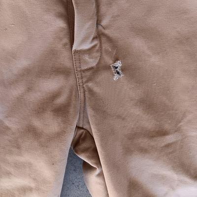 WALLS BLIZZARD PRUF INSULATED COVERALLS AND LACROSSE GALOSHES